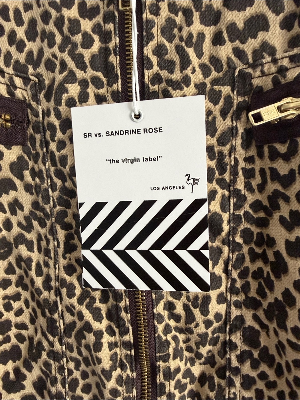 Leopard Print Zip-Front Jumpsuit‎ XS - Picture 7 of 10